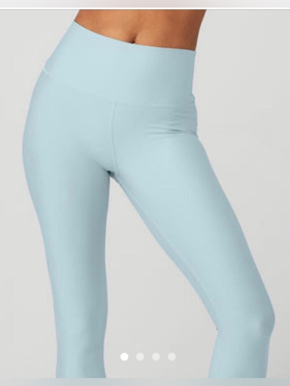 Alo High Waist Airlift Leggings 7/8 In Chalk Blue, XXSmall - Picture 3 of 7
